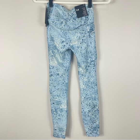 Under Armour Project Rock Heatgear Womens XS Legging Blue Athletic Compression - Picture 3 of 10
